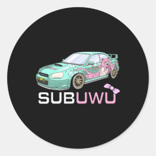 Subuwu Anime Otaku Fan Classic Round Sticker
