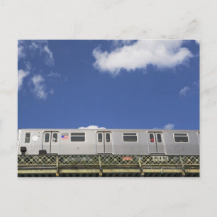 Subway Cars Postcard