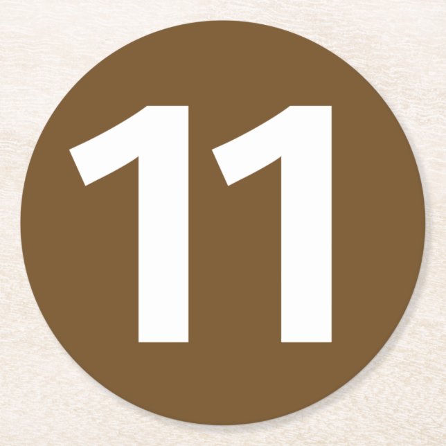 Subway de Paris metro line 11 Round Paper Coaster (Front)