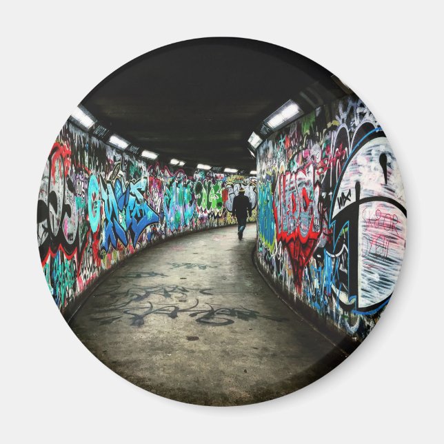 Subway graffiti art magnet (Front)