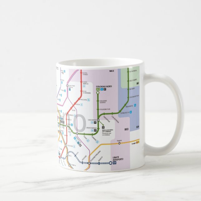 Subway of Miland Coffee Mug (Right)