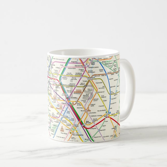 Subway of Paris Coffee Mug (Front Right)