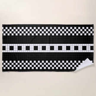 Subway Plaid Geometrics RL90 Beach Towel