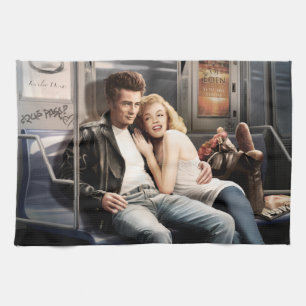 Subway Riders 2 Kitchen Towel