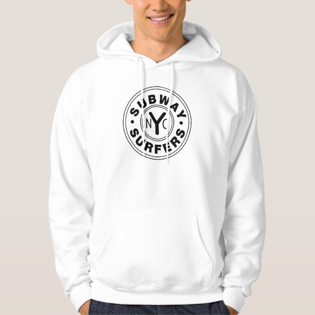Subway Surfers Logo Hoodie (White) (Front)