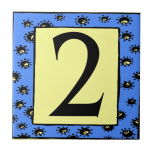 Subway Tiles Blue Frame Stars 2 Two