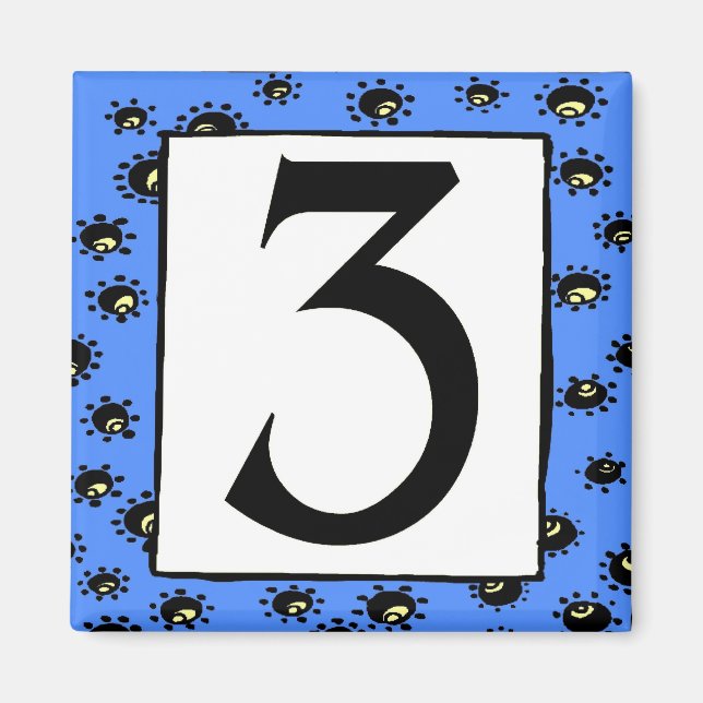 Subway Tiles Three on Magnet (Front)