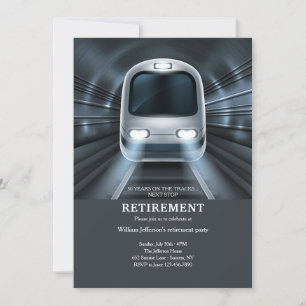 Subway Train Invitation