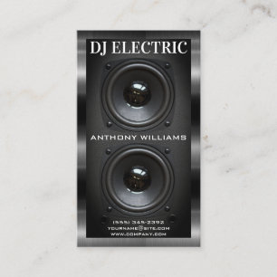 Subwoofer Speaker Box Metallic Trim Business Car Card