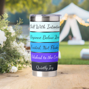 Subzero Sophistication: Quietly Icy Elegance Insulated Tumbler