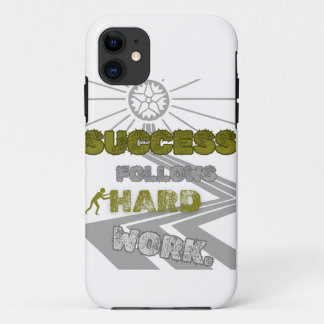 succccess follows hard work iPhone 11 case