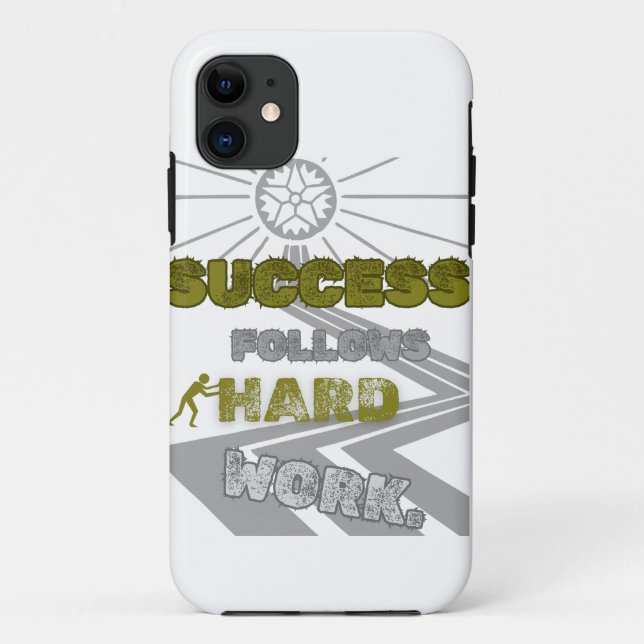 succccess follows hard work Case-Mate iPhone case (Back)