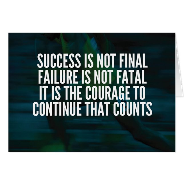Succès, échec, courage - Motivation de l'entraînem (Devant horizontal)
