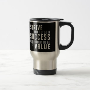 Succès et valeur Motivation des tasses