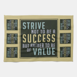 Succès et valeur Motivationnelle serviette de cuis