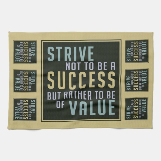 Succès et valeur Motivationnelle serviette de cuis (Horizontal)