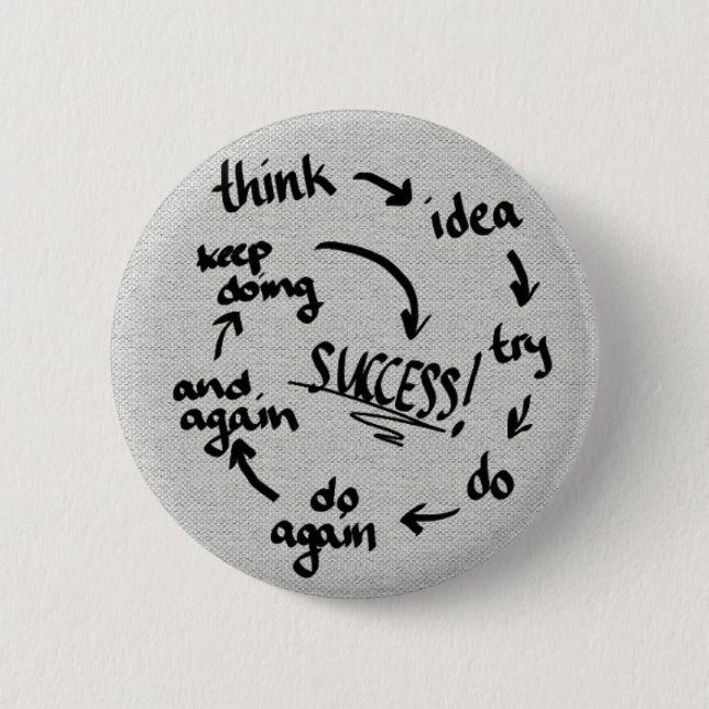 Success 2 Inch Round Button (Front)