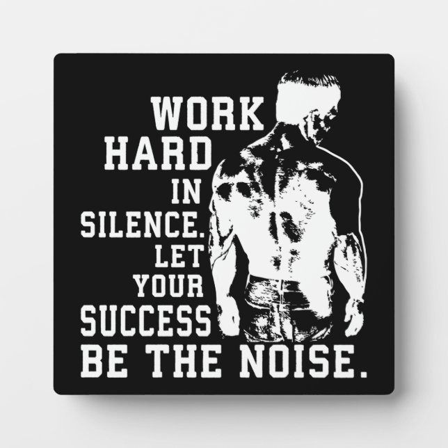 Success and Gym Motivational Plaque (Front)