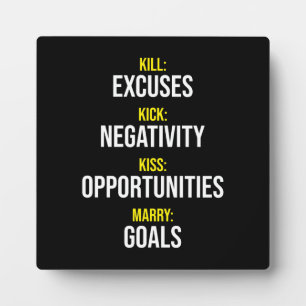 Success and Gym Motivational Plaque