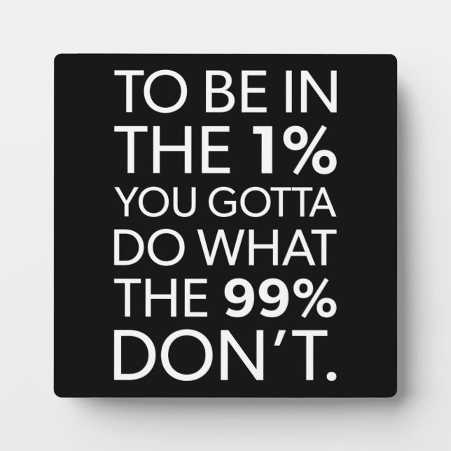 Success and Gym Motivational Plaque (Front)