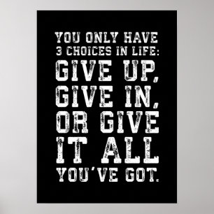 Success and Gym Motivational Poster