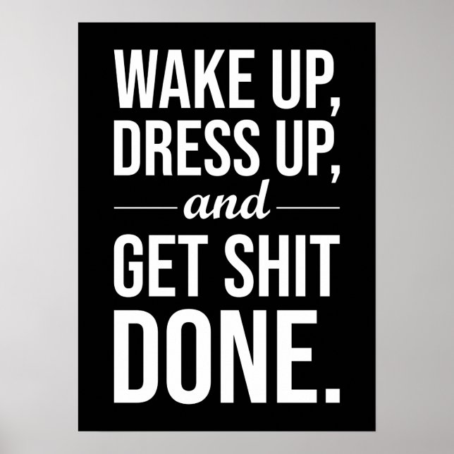 Success and Gym Motivational Poster (Front)