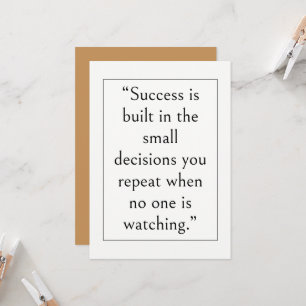 Success & Business Inspirational Quote, Modern Invitation