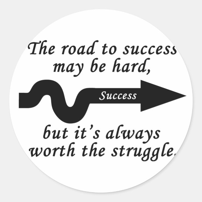 Success Classic Round Sticker (Front)