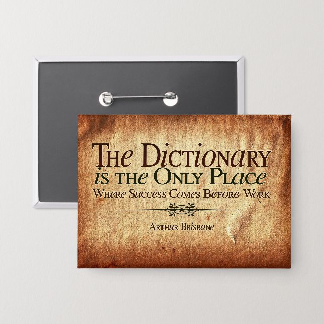 Success Comes Before Work (Front/Back)