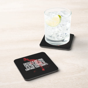 Success, Failure and Courage. Workout Motivational Coaster