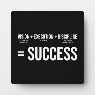 Success Formula - Gym, Hustle, Entrepreneur Plaque