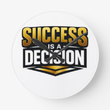 Success Gold Typography on Black