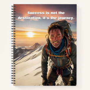 Success & Hard Work Mountain climber Motivational  Notebook