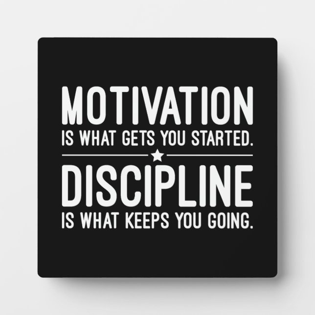 Success, Hustle, Grind and Gym Motivational  Plaque (Front)