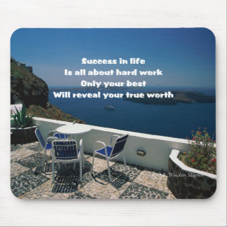 Success in life mouse pad