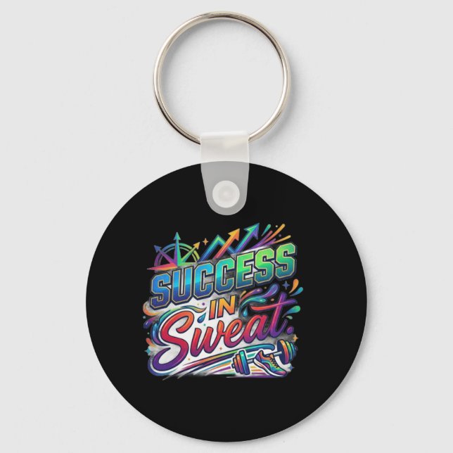 Success in Sweat T-Shirt Keychain (Front)