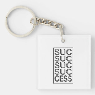 Success Inspirational Motivational Affirmation Keychain