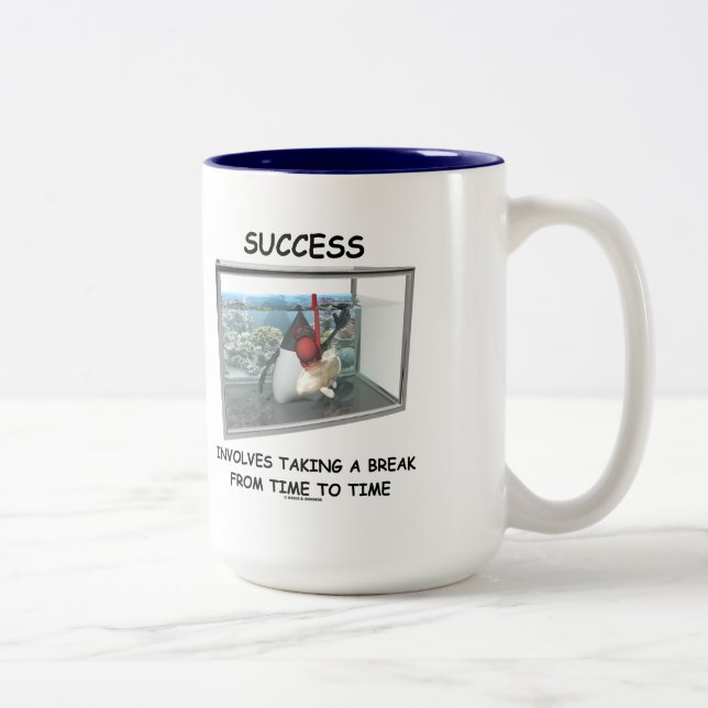 Success Involves Taking A Break Duke Snorkelling Two-Tone Coffee Mug (Right)