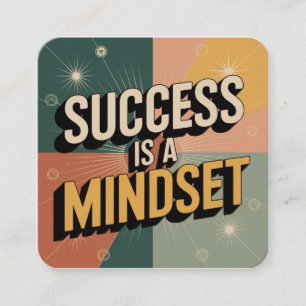 Success Is A Mindset Enclosure Card