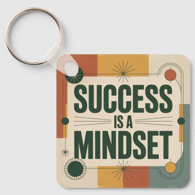 Success Is A Mindset Keychain (Front)