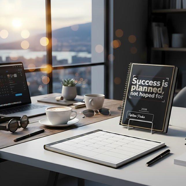 Success Is Planned, Not Hoped For” | Black & Gold  Planner (Creator Uploaded)