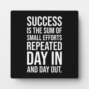 Success Is Sum Of Small Efforts - Gym, Hustle Plaque
