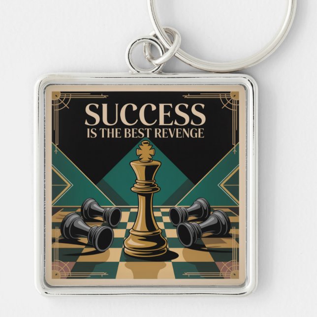 Success Is The Best Revenge Keychain (Front)