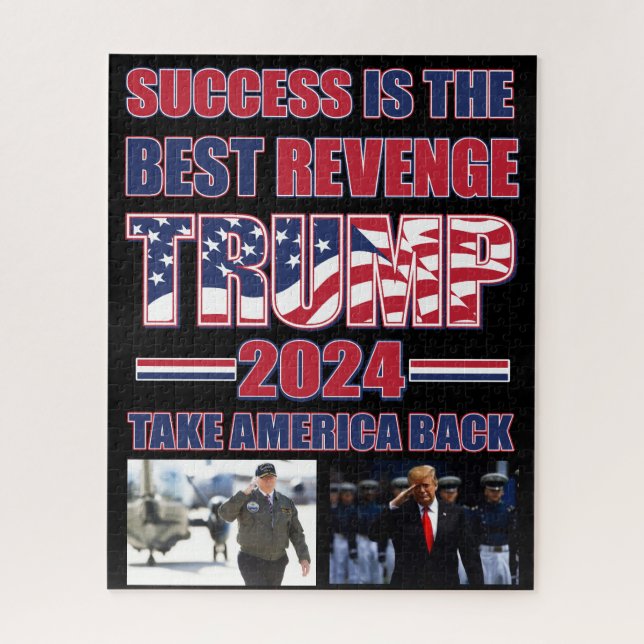 Success is the Best Revenge Trump 2024 Jigsaw Puzzle (Vertical)