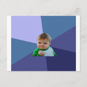 Success kid postcard