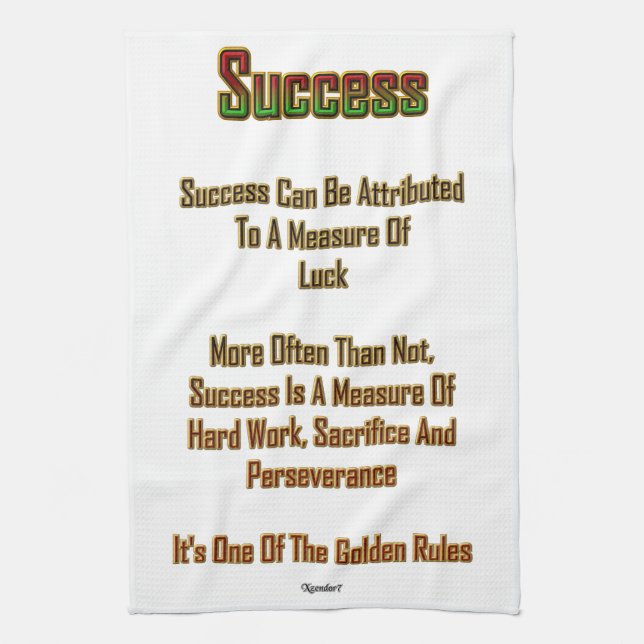 Success Kitchen Towel (Vertical)
