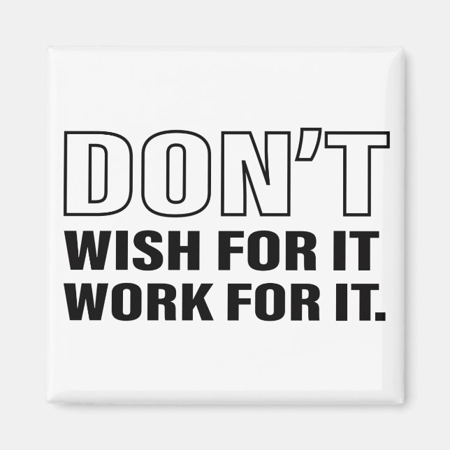 Success Life Tips Quote Art Cool Text Graphic Magnet (Front)