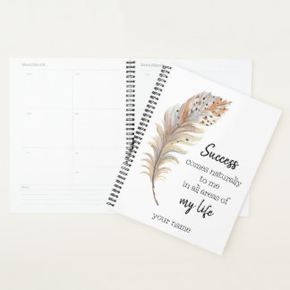 Success Manifestation Affirmations Planner