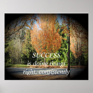 Success Motivational Message Poster