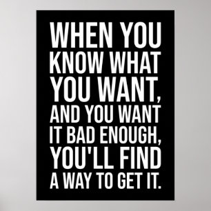 Success Motivational Quote - Find A Way Poster